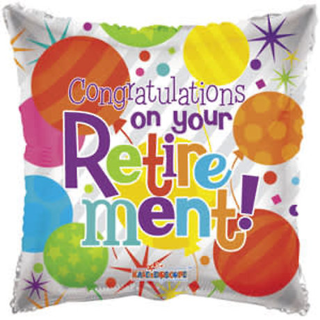 Retirement Congratulations Mylar Balloon