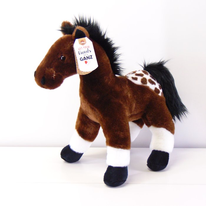 Plush Standing Horse-Brown
