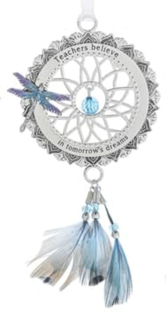 Teacher\'s believe in tomorrow\'s dreams-Dreamcatcher Dragonfly Or