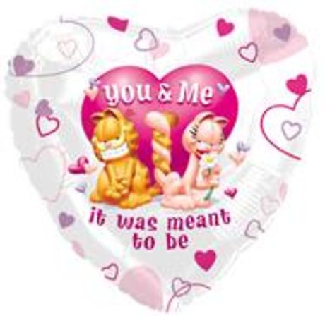 Garfield You &amp; Me It Was Meant to Be Mylar