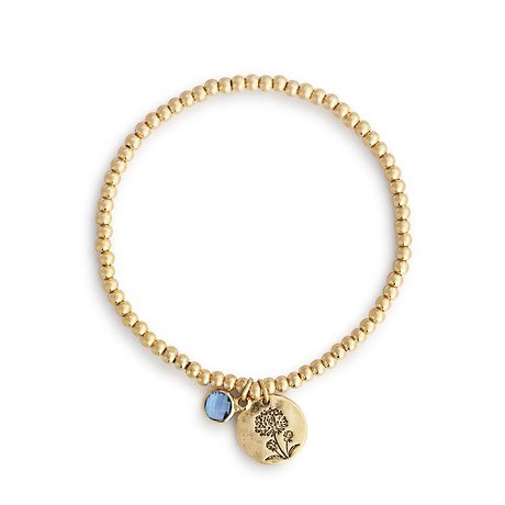 September Birthstone Flower Charm Bracelet