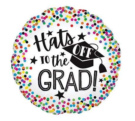 Hats off to the Grad Mylar Balloon