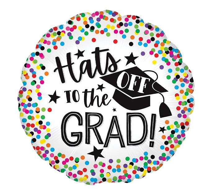 Hats off to the Grad Mylar Balloon