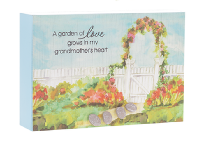 Grandmother Garden of Love-Pebble Art Plaque