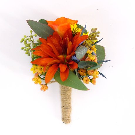 Multi-Flower &amp; Color Boutonniere