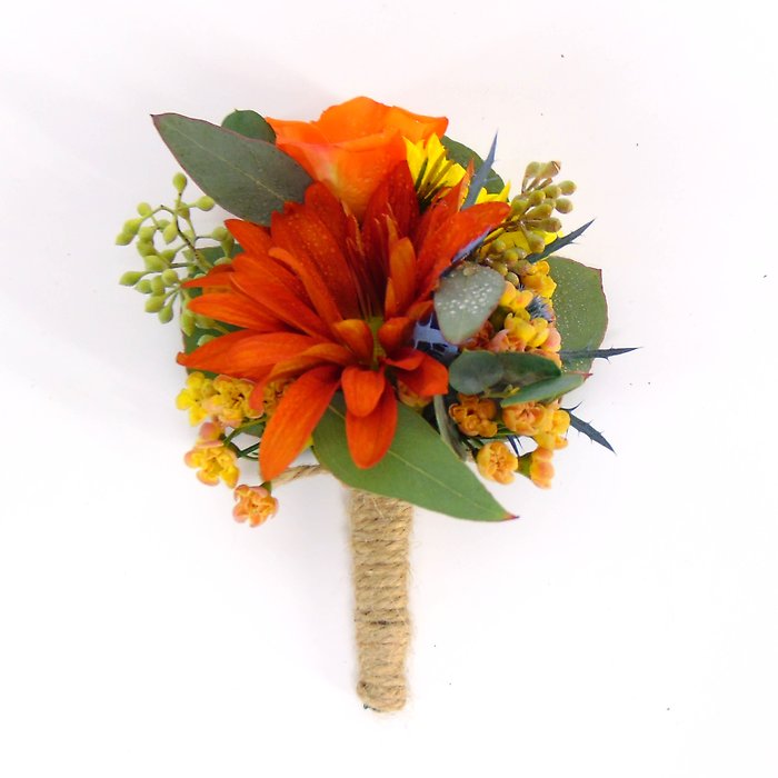 Multi-Flower &amp; Color Boutonniere