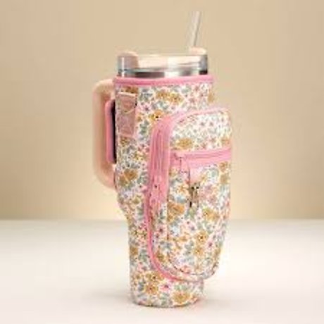 Floral Tumbler Carrier/Purse