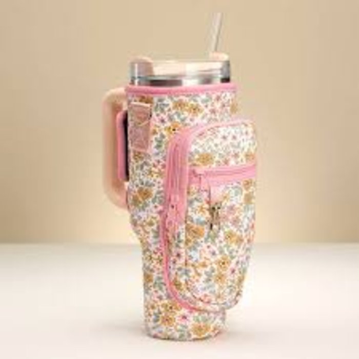 Floral Tumbler Carrier/Purse