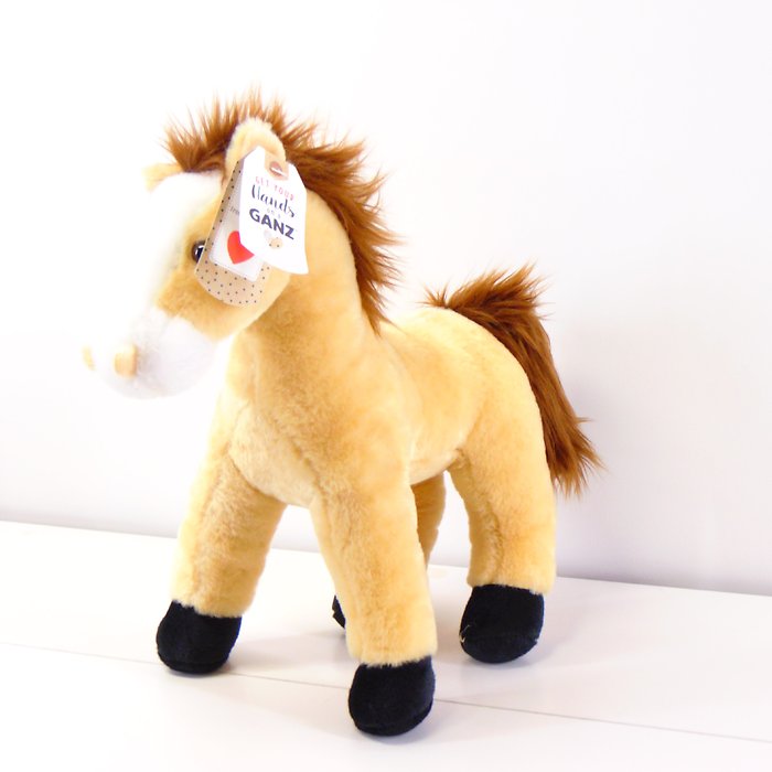 Plush Standing Horse-Tan