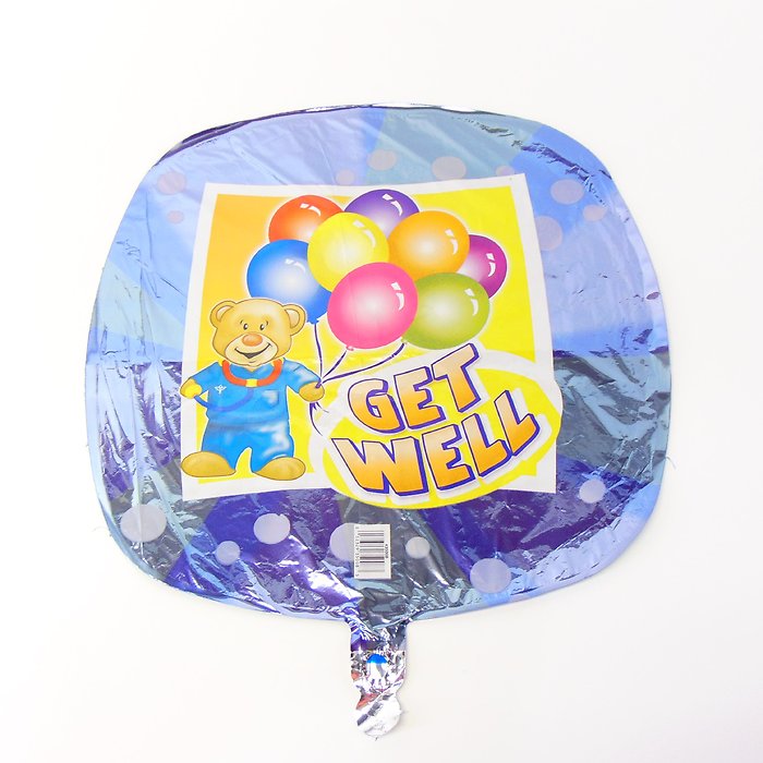 Get Well Bear Mylar Balloon