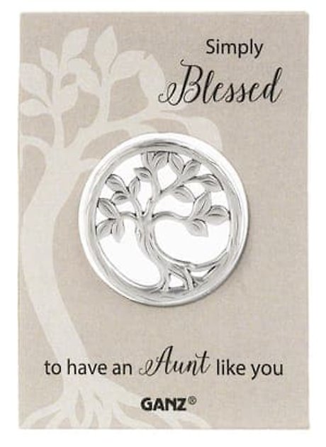 Tree of Life Token-Simply blessed to have an Aunt like you.
