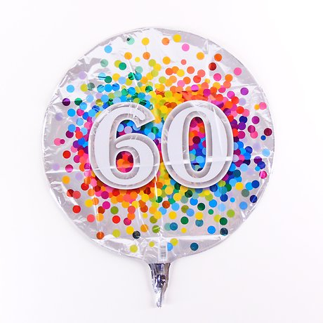 60 Birthday Mylar Balloon