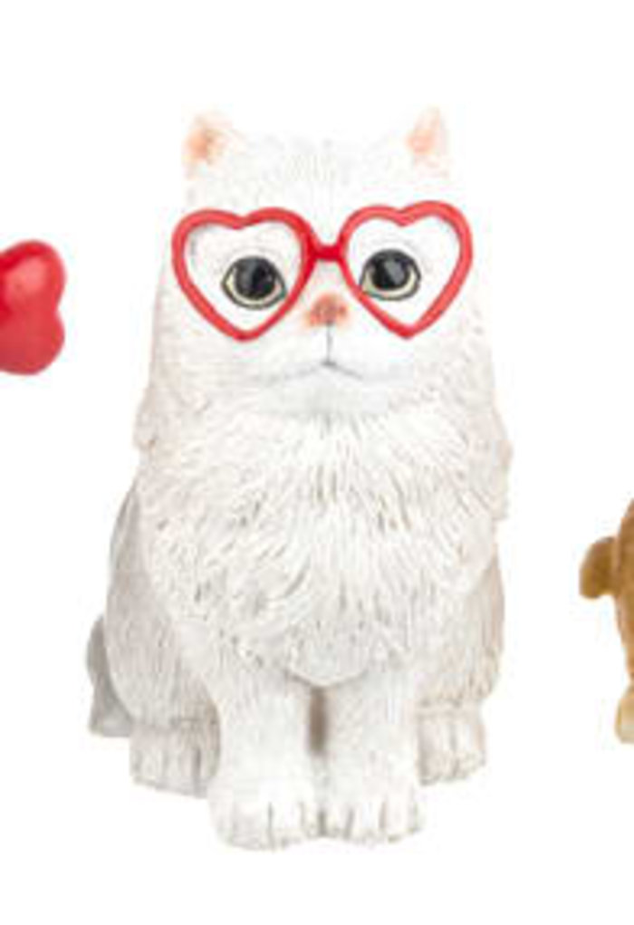 Pawsitively Yours Forever Cat/Glasses Figurine