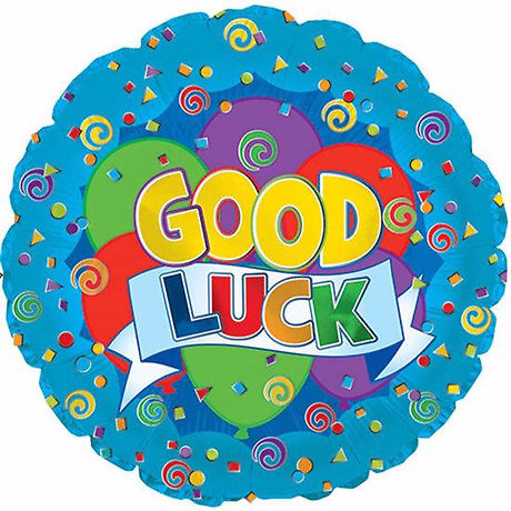 Good Luck Banner Mylar Balloon