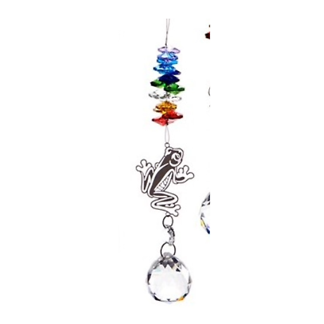 Crystal Prism Frog Suncatcher