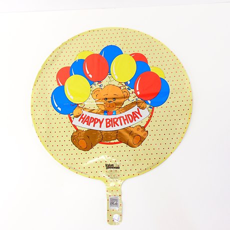 Happy Birthday Bear Mylar Balloon
