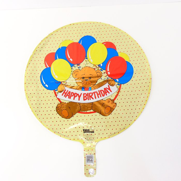Happy Birthday Bear Mylar Balloon