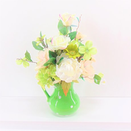 Silk Blush &amp; Creme Polk-a-dot Pitcher