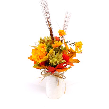 Amber Glow Mini Silk in Ceramic Milkcan