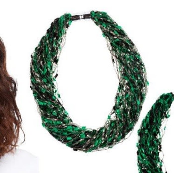 Avonite Confetti Necklace with Silver