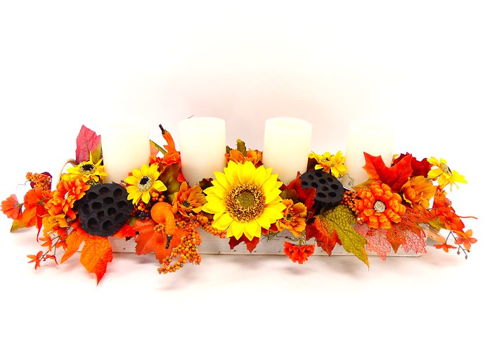 Genesee Glow Silk Centerpiece