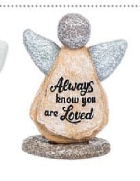 Always Know You Are Loved-Pebble Art Angel