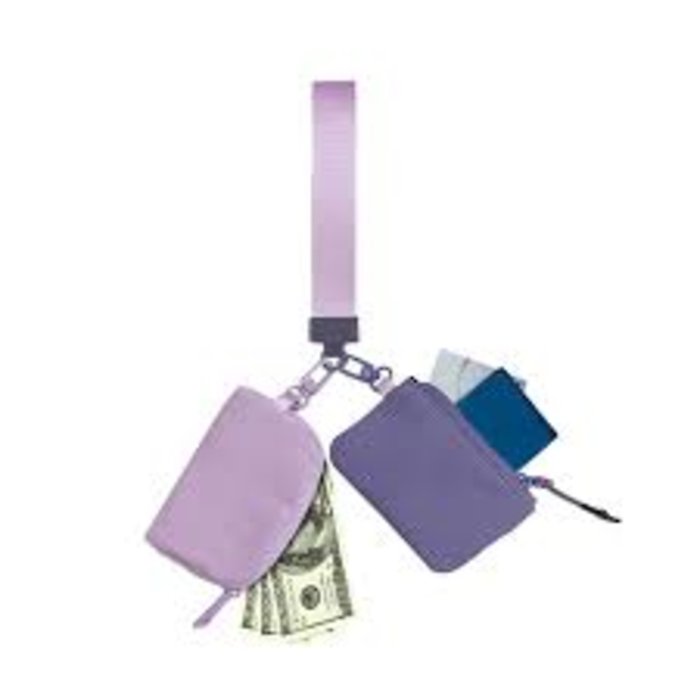 Dual Lavender/Purple Purse Key Chain