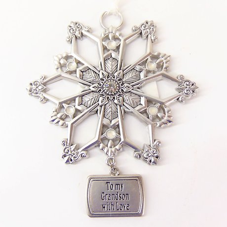To My Grandson With Love Ornament
