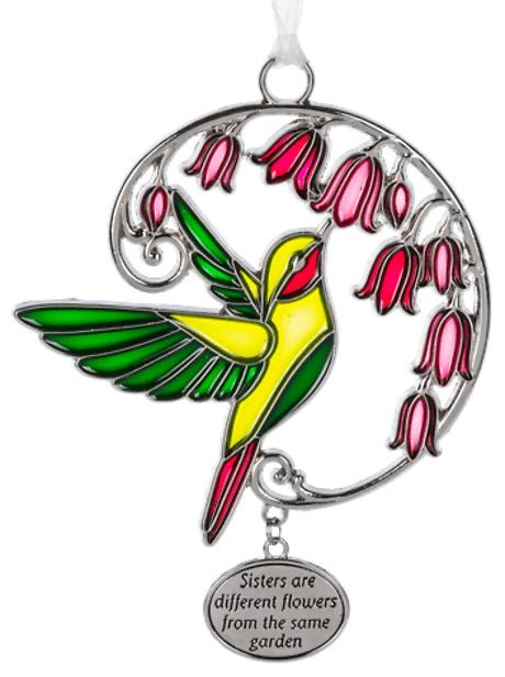 Sisters are different flowers from the same garden. Ornament