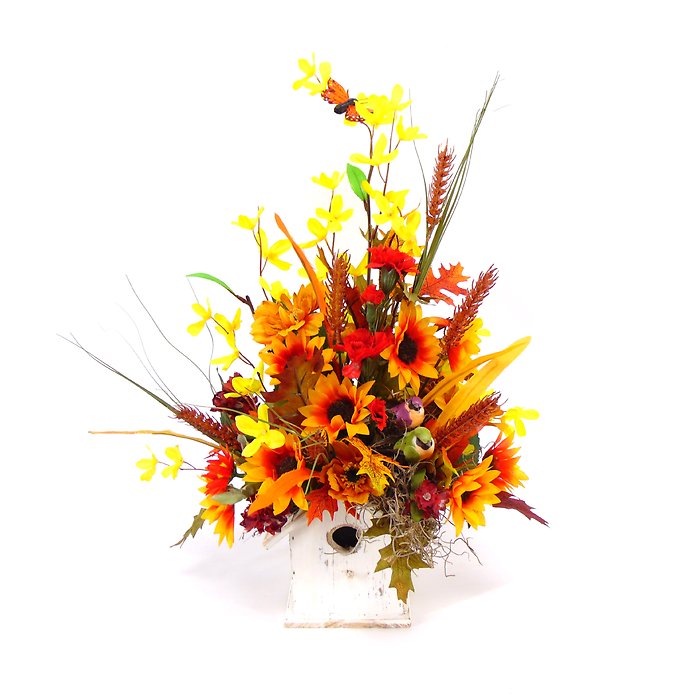 Birds of Autumn Silk Design