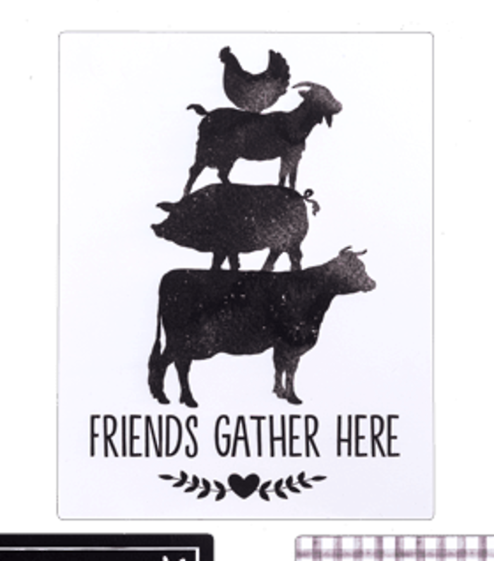 Friends Gather Here Wall Decor