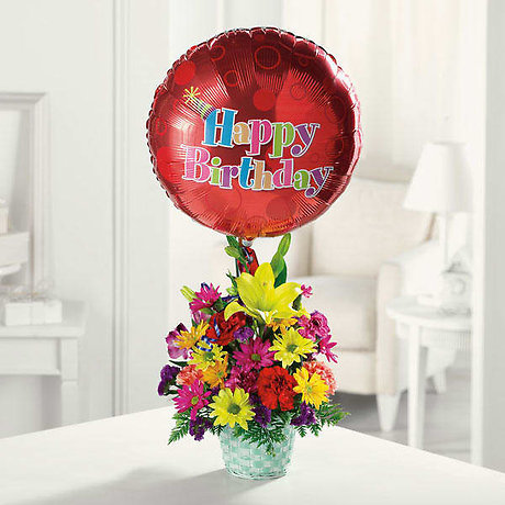 Birthday Basket Bouquet