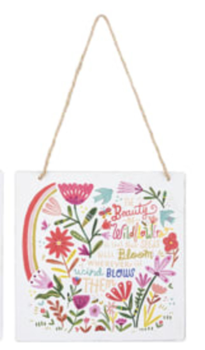 Whimsy Gardeners Message Wall Plaque