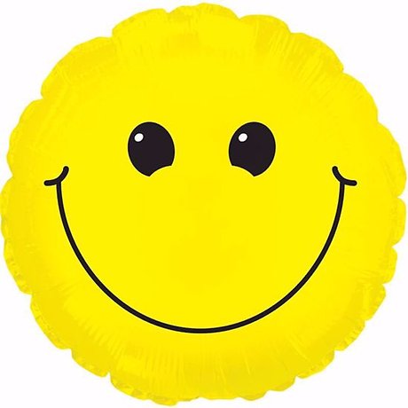 Smile Face Mylar Balloon