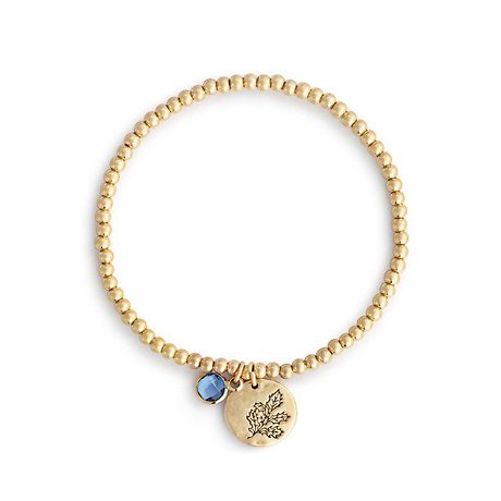 December Birthstone Flower Charm Bracelet