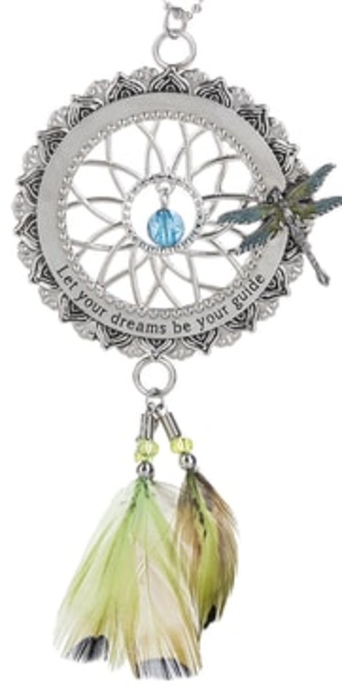 Let Your Dreams Be Your Guide-Dream Catcher Dragonfly Ornament