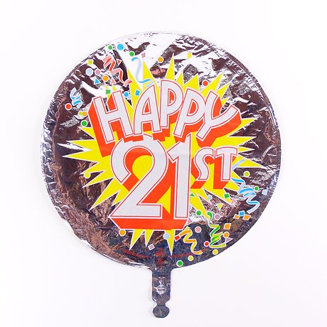 Happy 21st Mylar Balloon