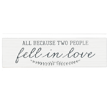Because Two People Fell In Love, Wall Decor