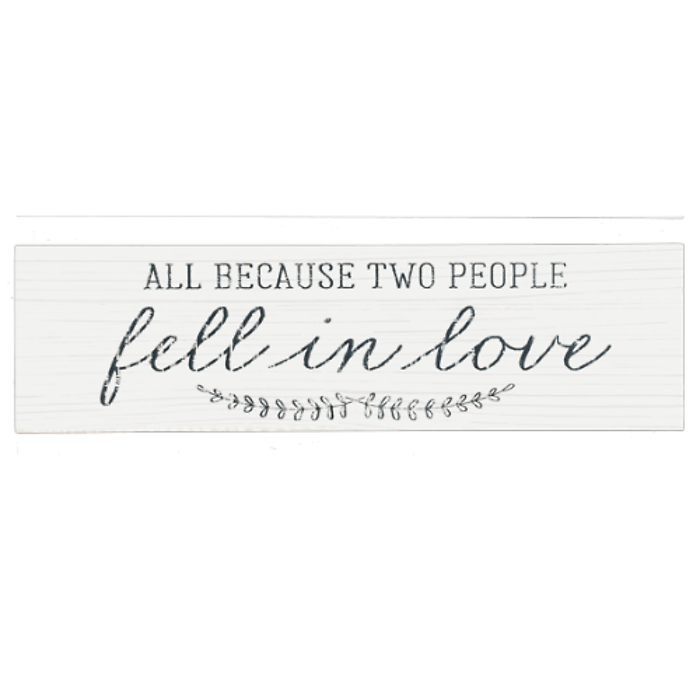Because Two People Fell In Love, Wall Decor
