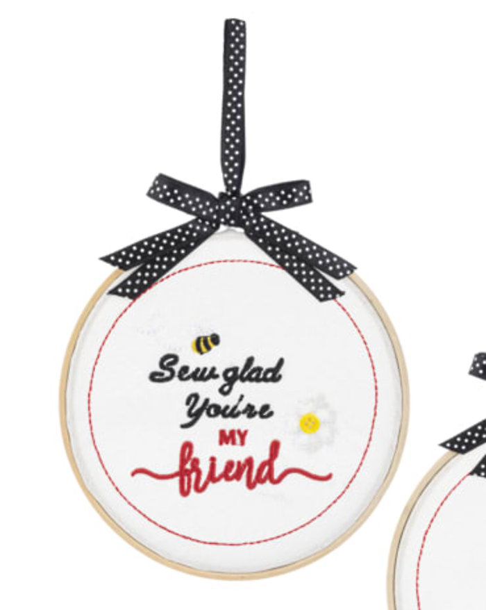Sew Glad You\'re My Friend Wall Hang