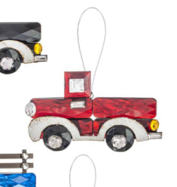 Pick-up Truck Ornament-Red