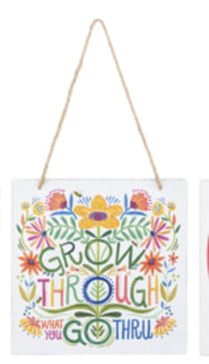 Grow through what you grow thru-Whimsy Wall Hanger
