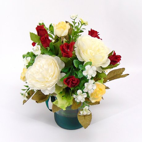 Burgundy Blooms Mini Silk Design