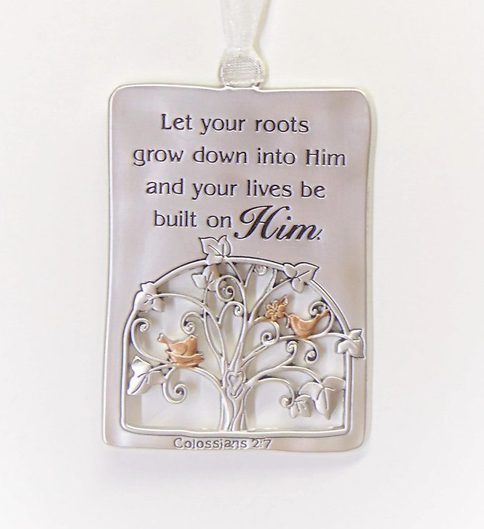 Let your roots grow down into him and your lives be built on Him