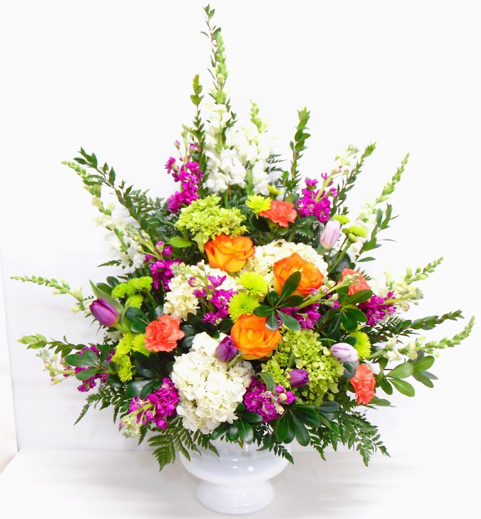 Colorful Condolences Arrangement